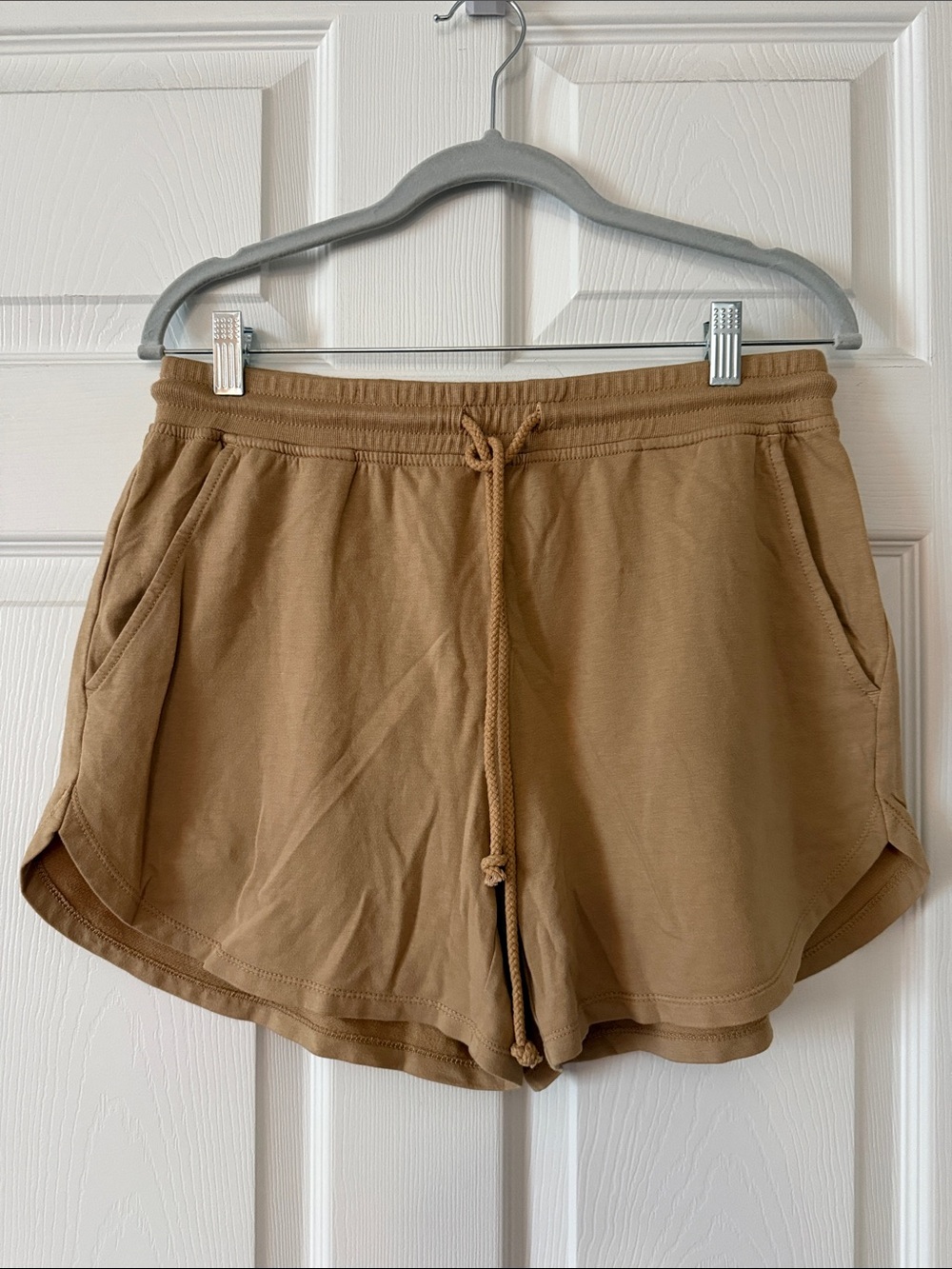 Lou & Grey Tan Drawstring Athletic Shorts